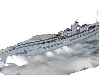 精细船只军事模型军舰 航母 潜水艇 (34)